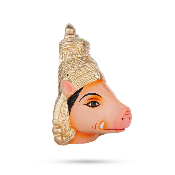 Varahi Murti Face Paper Mache Golu Bommai- 8 X 3 Inches | Navaratri Golu Gombe/ Giri Golu Doll/ Navratri Decor