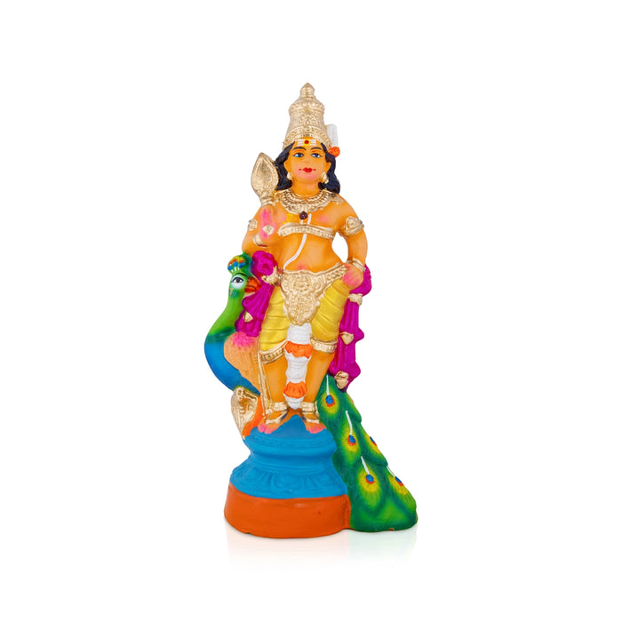 Bala Murugar Clay Golu Bommai – 13.5 x 6 Inches | Giri Golu Doll / Navaratri Golu Bomma / Gombe / Bommai