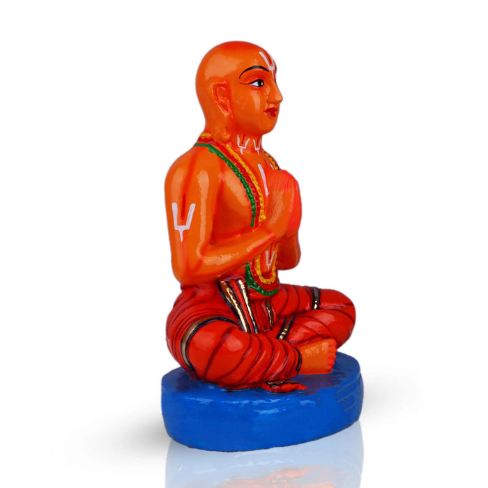 Ramanujar Statue Paper Mache Golu Bommai - 12 X 8.5 Inches | Navaratri Gombe/ Giri Golu Doll/ Navratri Decor