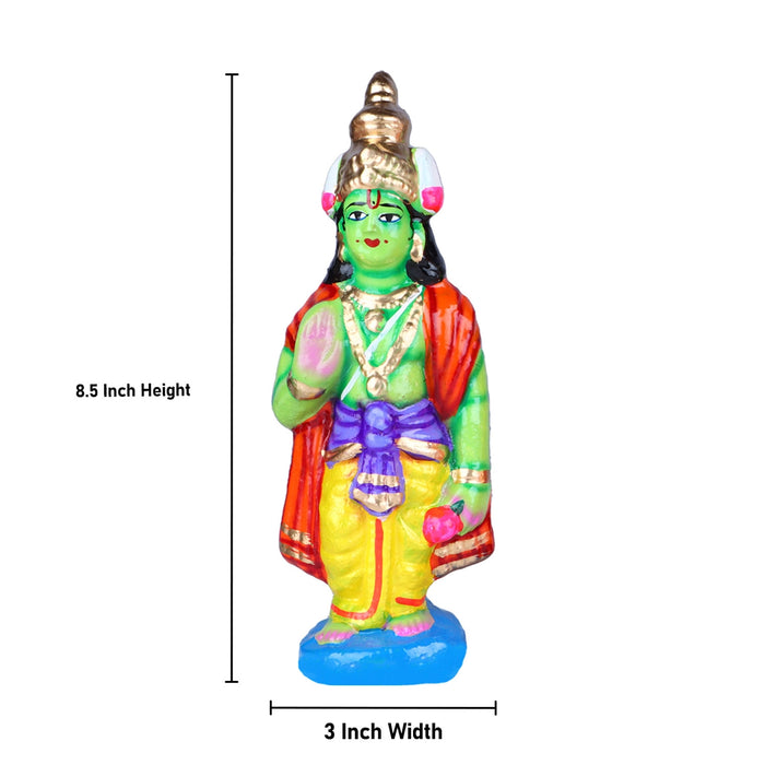 Seetha Kalyanam Clay Golu Bommai Set - 8.5 x 3 Inches | Giri Golu Doll/ Navaratri Golu Bomma/Gombe/Bommai