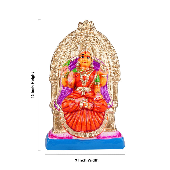 Sarada Devi Paper Mache Golu Bommai - 12 x 7 Inches | Navaratri Gombe/ Giri Golu Doll/ Navratri Decor