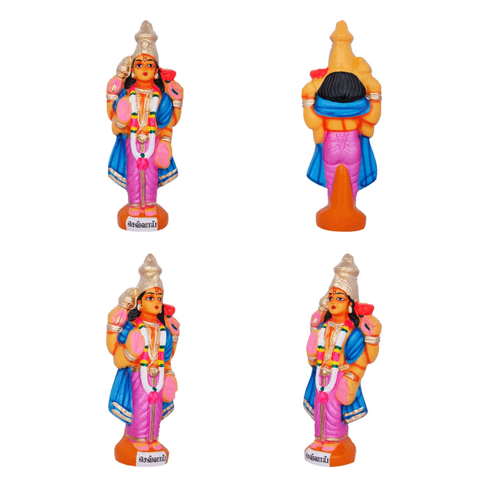 Navagraha Idol Clay Golu Bommai Set- 10 X 3.5 Inches | Navaratri Golu Gombe/Giri Golu Doll/ Navratri Decoration