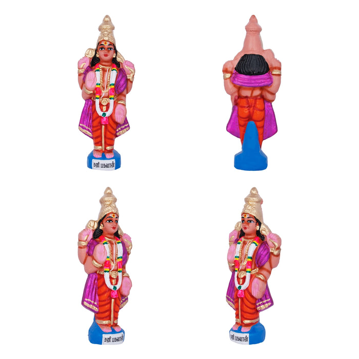 Navagraha Idol Clay Golu Bommai Set- 10 X 3.5 Inches | Navaratri Golu Gombe/Giri Golu Doll/ Navratri Decoration