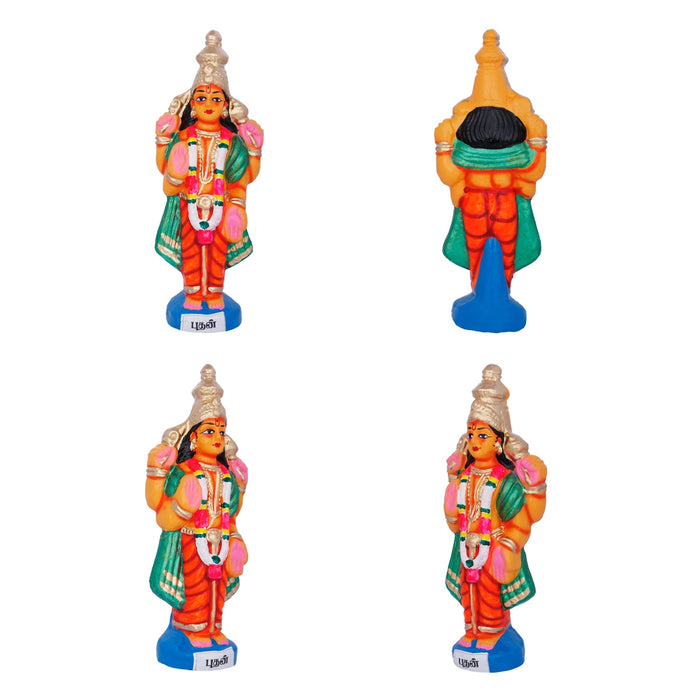 Navagraha Idol Clay Golu Bommai Set- 10 X 3.5 Inches | Navaratri Golu Gombe/Giri Golu Doll/ Navratri Decoration