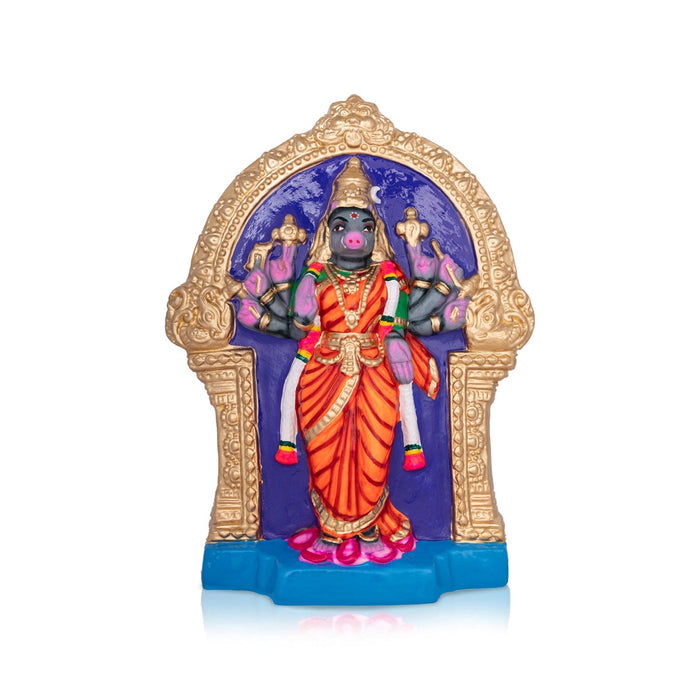 Varahi Amman Statue Paper Mache Golu Bommai - 14 X 11 Inches | Navaratri Gombe/ Giri Golu Doll/ Navratri Decor