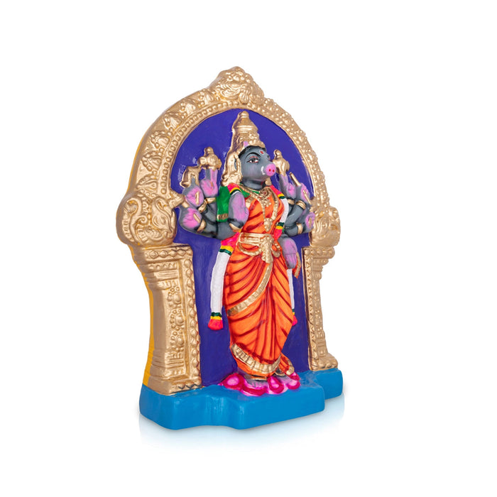 Varahi Amman Statue Paper Mache Golu Bommai - 14 X 11 Inches | Navaratri Gombe/ Giri Golu Doll/ Navratri Decor