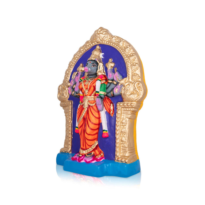 Varahi Amman Statue Paper Mache Golu Bommai - 14 X 11 Inches | Navaratri Gombe/ Giri Golu Doll/ Navratri Decor