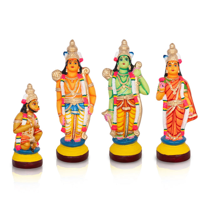 Rama Idol Paper Mache Golu Bommai Set - 15 X 6 Inches | Navaratri Gombe/ Giri Golu Doll/ Navratri Decor