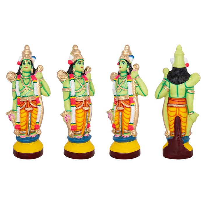 Rama Idol Paper Mache Golu Bommai Set - 15 X 6 Inches | Navaratri Gombe/ Giri Golu Doll/ Navratri Decor