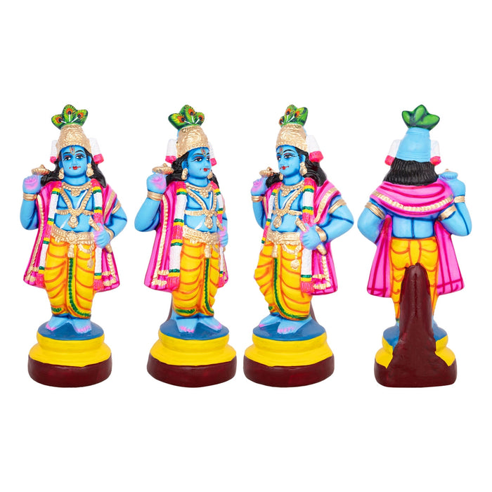Dasavatharam Statue Paper Mache Golu Bommai Set - 14 X 5 Inches | Navaratri Golu Bommai/ Gombe/ Giri Golu Doll