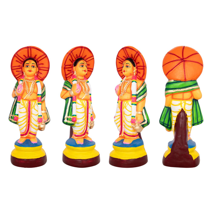 Dasavatharam Statue Paper Mache Golu Bommai Set - 14 X 5 Inches | Navaratri Golu Bommai/ Gombe/ Giri Golu Doll