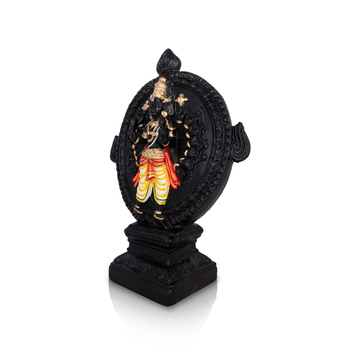Chakrathazhwar Paper Mache Golu Bommai - 22 X 17 Inches | Giri Golu Doll/ Navaratri Gombe/ Navratri Decor