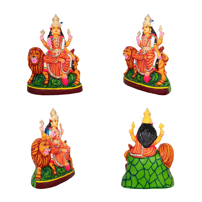Lakshmi Saraswati Durga Paper Mache Golu Bommai Set - 26 X 18 Inches | Giri Golu Doll/ Navaratri Gombe