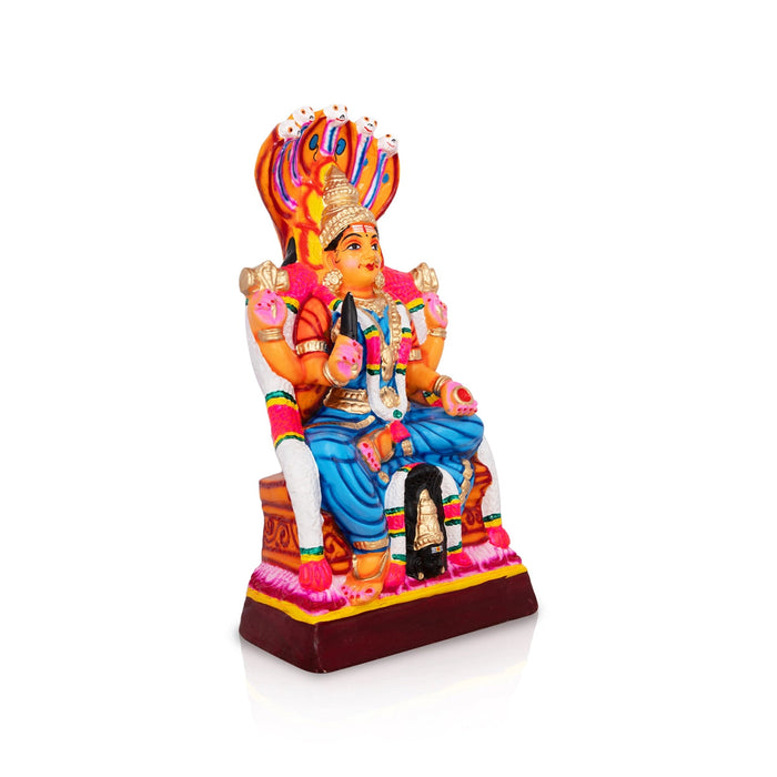 Karumariamman Statue Paper Mache Golu Bommai- 16 X 8.5 Inches | Navaratri Gombe/ Giri Golu Doll/Navratri Decor