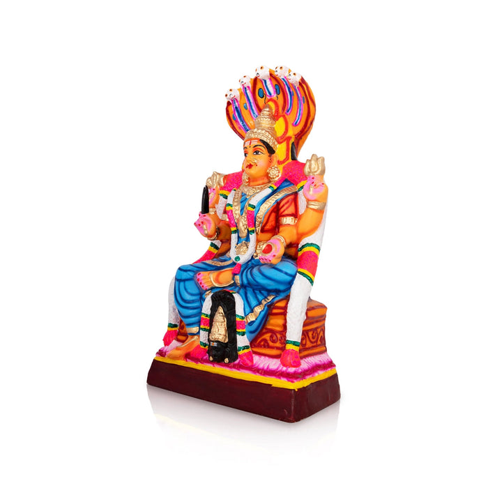 Karumariamman Statue Paper Mache Golu Bommai- 16 X 8.5 Inches | Navaratri Gombe/ Giri Golu Doll/Navratri Decor