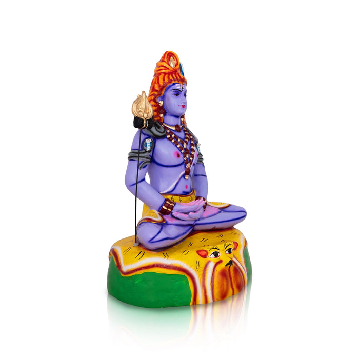 Shiva Statue Paper Mache Golu Bommai - 18 X 11 Inches | Giri Golu Doll/ Navaratri Gombe/ Navratri Decor
