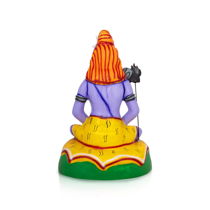 Shiva Statue Paper Mache Golu Bommai - 18 X 11 Inches | Giri Golu Doll/ Navaratri Gombe/ Navratri Decor