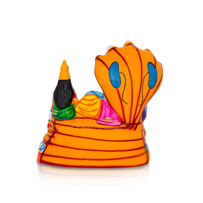 Sri Ranganathar Statue With Lakshmi Paper Mache Golu Bommai - 14 X 13 Inches | Navaratri Gombe/ Giri Golu Doll