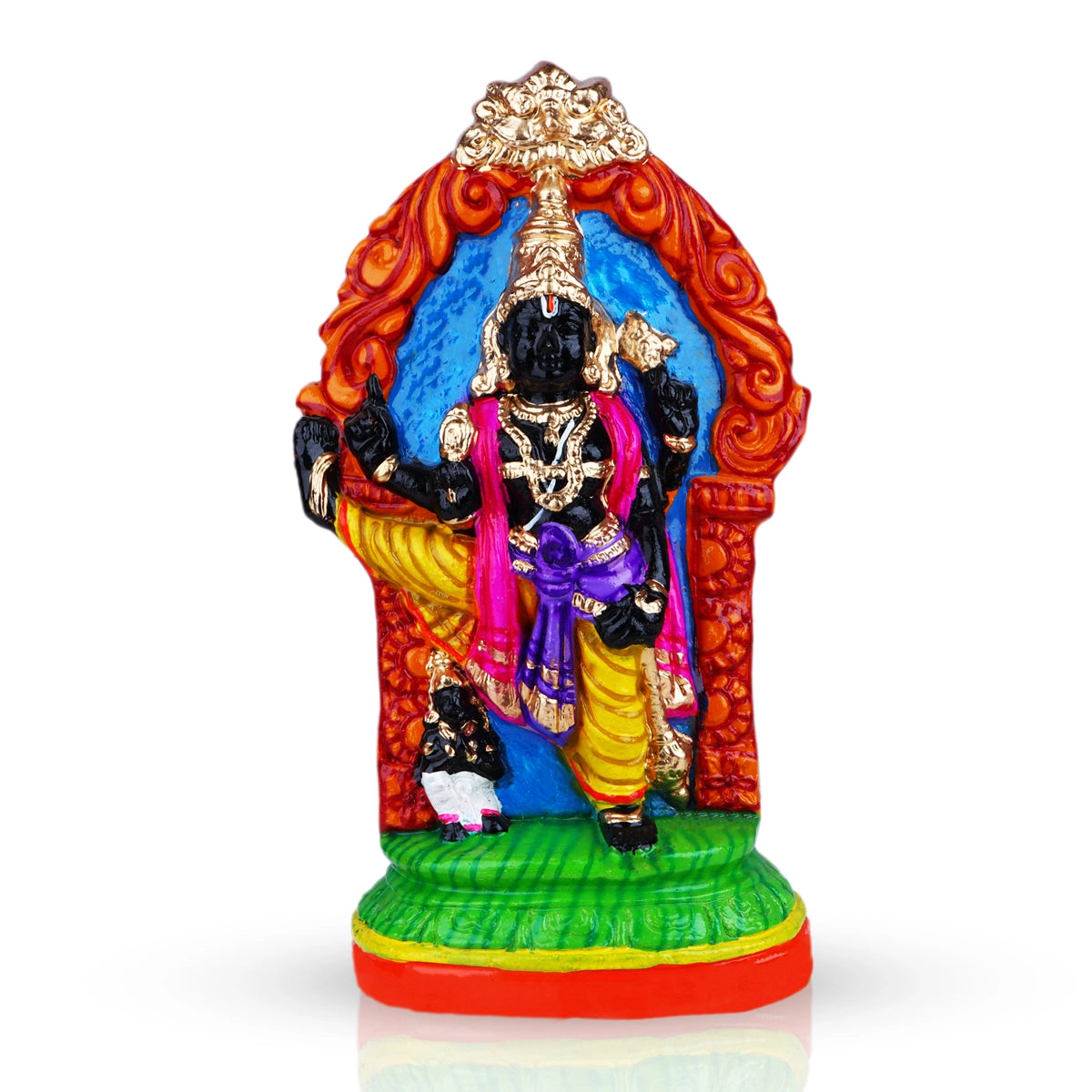 Ulagalantha Perumal Clay Golu Bommai - 15 x 8.5 Inches | Giri Golu Dol ...