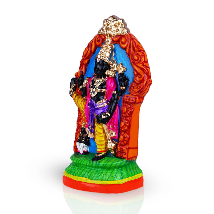 Ulagalantha Perumal Clay Golu Bommai - 15 x 8.5 Inches | Giri Golu Doll/ Navaratri Golu Bomma/Gombe/Bommai