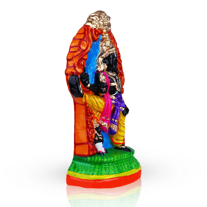 Ulagalantha Perumal Clay Golu Bommai - 15 x 8.5 Inches | Giri Golu Doll/ Navaratri Golu Bomma/Gombe/Bommai