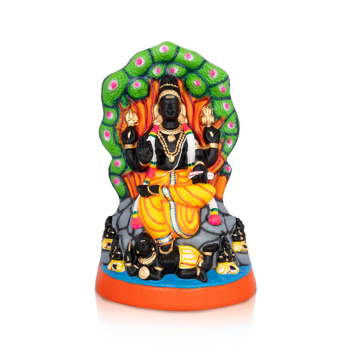 Dakshinamurthy Vigraham Paper Mache Golu Bommai- 15 X 9 Inches | Navaratri Gombe/ Giri Golu Doll/Navratri Decor