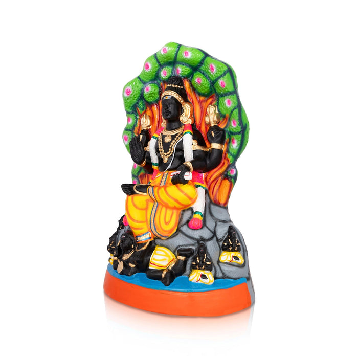 Dakshinamurthy Vigraham Paper Mache Golu Bommai- 15 X 9 Inches | Navaratri Gombe/ Giri Golu Doll/Navratri Decor