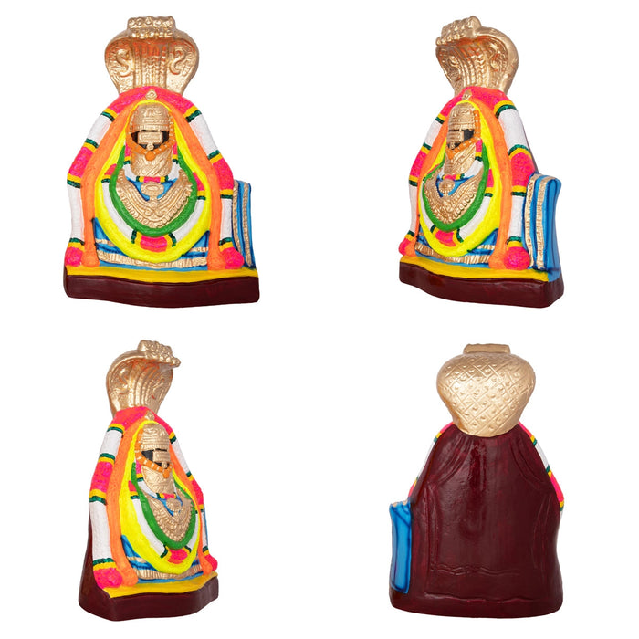 Annamalai Unnamalai Paper Mache Golu Bommai Pair- 13 X 8.5 Inches | Navaratri Gombe/Navratri Decor/Giri Golu Doll