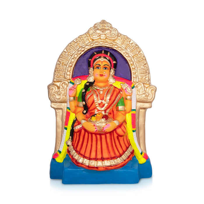 Varalakshmi Idol Paper Mache Golu Bommai - 12 x 9 Inches | Navaratri Gombe/ Giri Golu Doll/ Navratri Decor