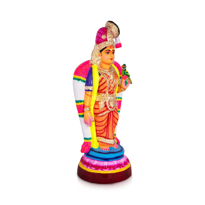 Goda Devi Andal Paper Mache Golu Bommai - 16 X 6.5 Inches | Navaratri Gombe/ Giri Golu Doll/ Navratri Decor