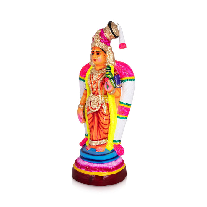 Goda Devi Andal Paper Mache Golu Bommai - 16 X 6.5 Inches | Navaratri Gombe/ Giri Golu Doll/ Navratri Decor