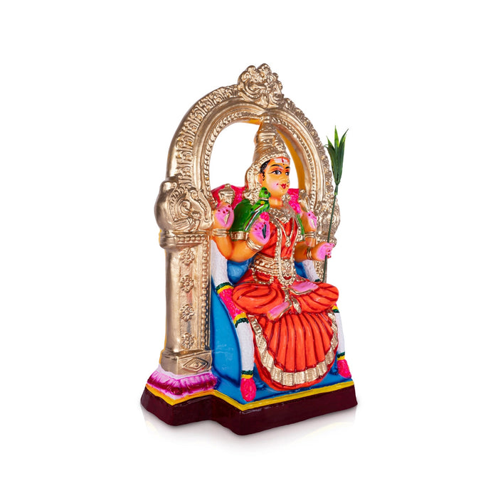 Kamakshi Idol Paper Mache Golu Bommai - 17 X 11 Inches | Navaratri Gombe/ Giri Golu Doll/ Navratri Decor