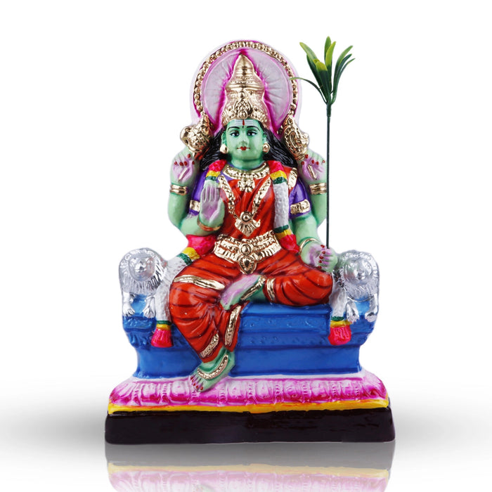Rajeshwari Devi Paper Mache Golu Bommai - 14 X 10 Inches | Navaratri Gombe/ Giri Golu Doll/ Navratri Decor