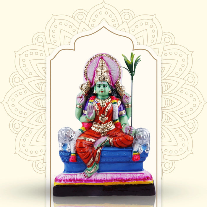 Rajeshwari Devi Paper Mache Golu Bommai - 14 X 10 Inches | Navaratri Gombe/ Giri Golu Doll/ Navratri Decor