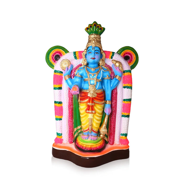 Guruvayurappan Paper Mache Golu Bommai - 23 x 15 Inches | Giri Golu Doll/ Navaratri Golu Bomma/Gombe/Bommai