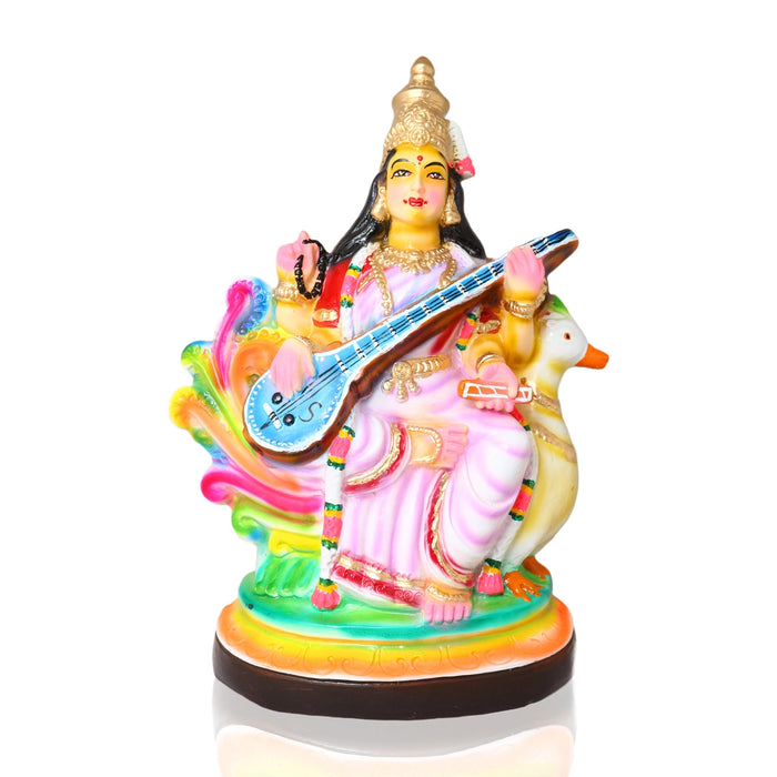 Durga Lakshmi Saraswathi Paper Mache Golu Bommai Set - 18 x 13 Inches | Giri Golu Doll/ Navaratri Golu Bomma