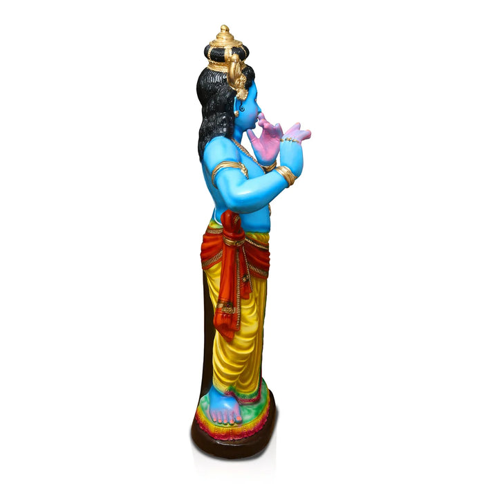 Flute Krishna Paper Mache Golu Bommai - 47 x 17 Inches | Giri Golu Doll/ Navaratri Golu Bomma/Gombe/Bommai