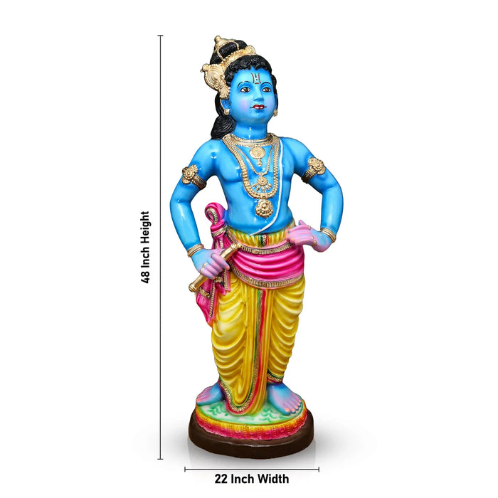 Vithoba Krishna Paper Mache Golu Bommai - 48 x 22 Inches | Giri Golu Doll/ Navaratri Golu Bomma/Gombe/Bommai