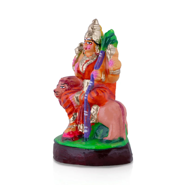 Durga Clay Golu Bommai - 8 x 5 Inches | Giri Golu Doll/ Navaratri Golu Bomma/Gombe/Bommai