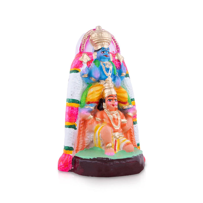 Garuda Vahana Clay Golu Bommai - 8 x 5 Inches | Giri Golu Doll/ Navaratri Golu Bomma/Gombe/Bommai