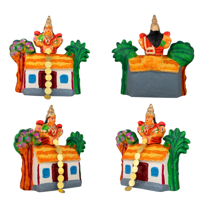 Kanakadhara Clay Golu Bommai Set - 7 x 10 Inches | Giri Golu Doll/ Navaratri Golu Bomma/Gombe/Bommai