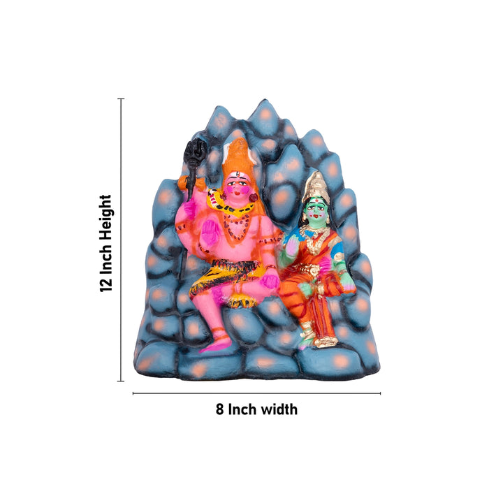 Karthigai Pengal Clay Golu Bommai Set - 12 x 8 Inches | Giri Golu Doll/ Navaratri Golu Bomma/Gombe/Bommai