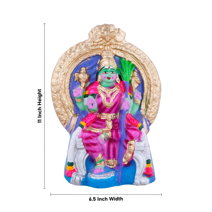 Rajeshwari Clay Golu Bommai - 11 x 6.5 Inches | Giri Golu Doll/ Navaratri Golu Bomma/Gombe/Bommai