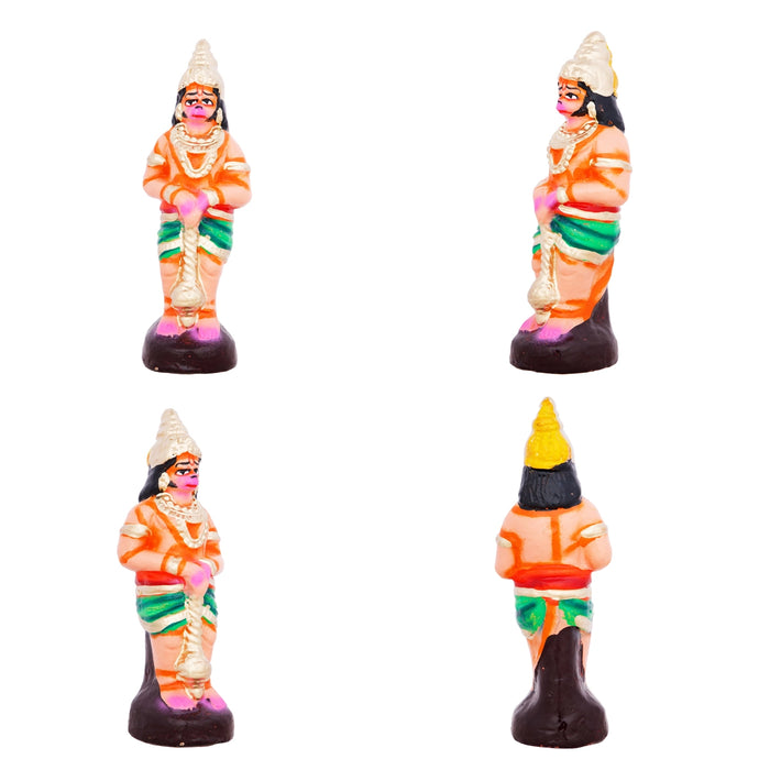 Hanuman Sanjeevi Giri Clay Golu Bommai Set - 15 x 9 Inches | Giri Golu Doll/ Navaratri Golu Bomma/Gombe/Bommai