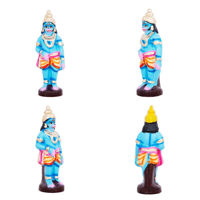 Hanuman Sanjeevi Giri Clay Golu Bommai Set - 15 x 9 Inches | Giri Golu Doll/ Navaratri Golu Bomma/Gombe/Bommai