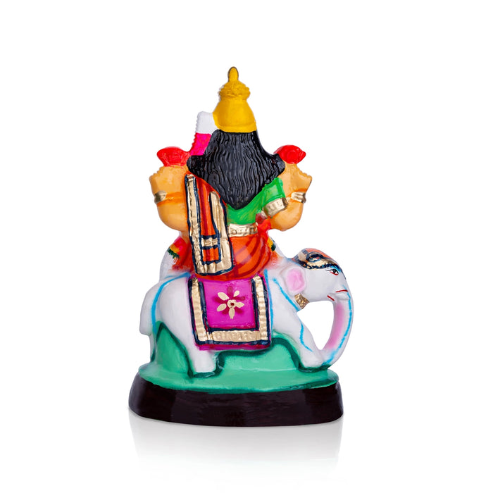 Lakshmi Paper Mache Golu Bommai - 11 x 6 Inches | Giri Golu Doll/ Navaratri Golu Bommai/ Gombe/ Dasara Doll