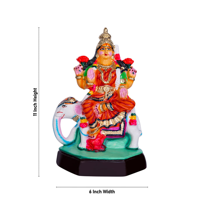 Lakshmi Paper Mache Golu Bommai - 11 x 6 Inches | Giri Golu Doll/ Navaratri Golu Bommai/ Gombe/ Dasara Doll