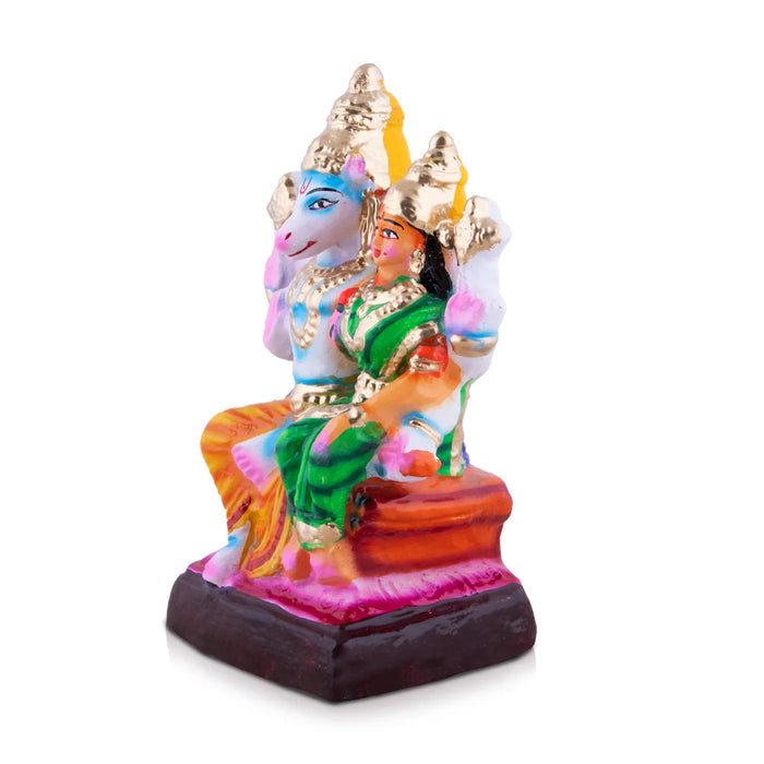 Lakshmi Hayagreevar Clay Golu Bommai - 7 x 5 Inches | Giri Golu Doll/ Navaratri Golu Bomma/Gombe/Bommai