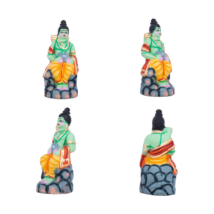 Ramar Palam Clay Golu Bommai Set - 8 x 3.5 Inches | Giri Golu Doll/ Navaratri Golu Bomma/Gombe/Bommai