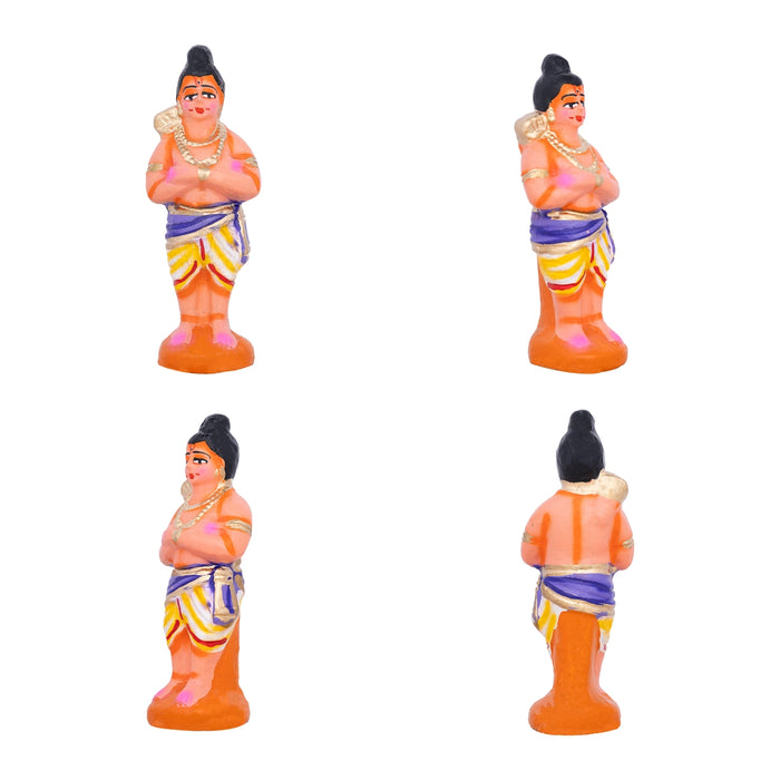 Ramar Palam Clay Golu Bommai Set - 8 x 3.5 Inches | Giri Golu Doll/ Navaratri Golu Bomma/Gombe/Bommai